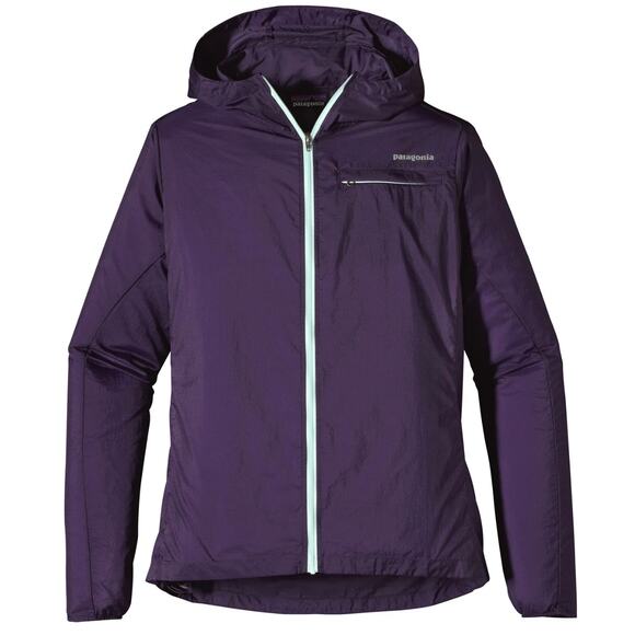 PATAGONIA Purple Houdini Ultra light Shell Windbreaker Jacket Women's Medium - Picture 1 of 9